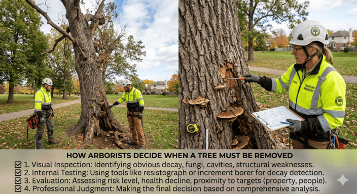 How Arborists Decide When a Tree Must Be Removed